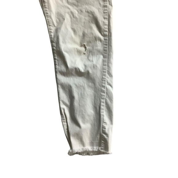 Burberry London Jeans Distressed Cropped White Size 32 Waist (measured) - Picture 6 of 10
